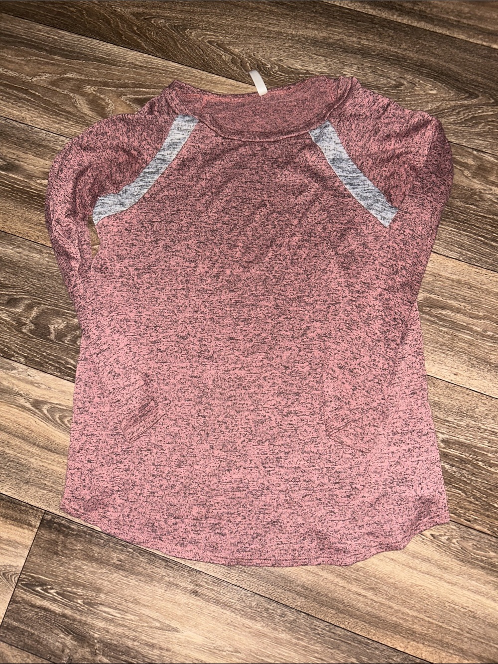 Women's Heathered Pink Pullover Top